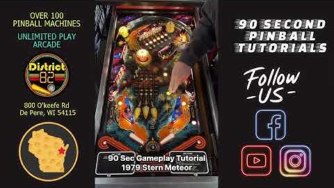 90 Second Pinball Tutorials - Stern Meteor Pinball Machine