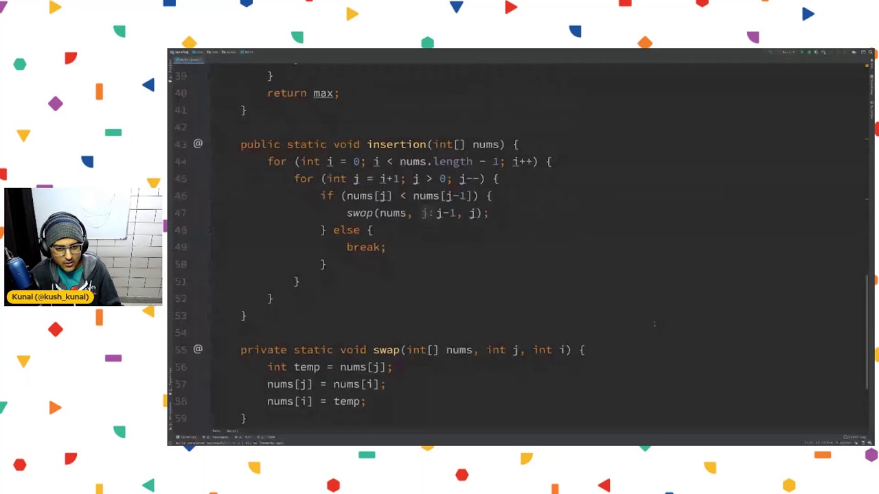 Write Code to Sort a List - LHD Build 2021 - YouTube