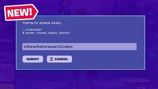 Information Fortnite 4 NEW Lobby Hack Codes (Halloween Codes) - NEW Admin Panel Codes in Fortnite Update