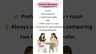 Did you get it right? 🤔“I prefer tea ___ coffee.”#allcompetitiveexams#defenceexams#englishgrammar
