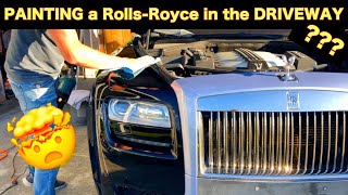 Painting a Rolls Royce in the Driveway and Getting Professional Results ???