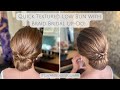 Live with Pam - Quick Textured Bun with Braid, The Perfect Minimalist Bridal Up-Do!