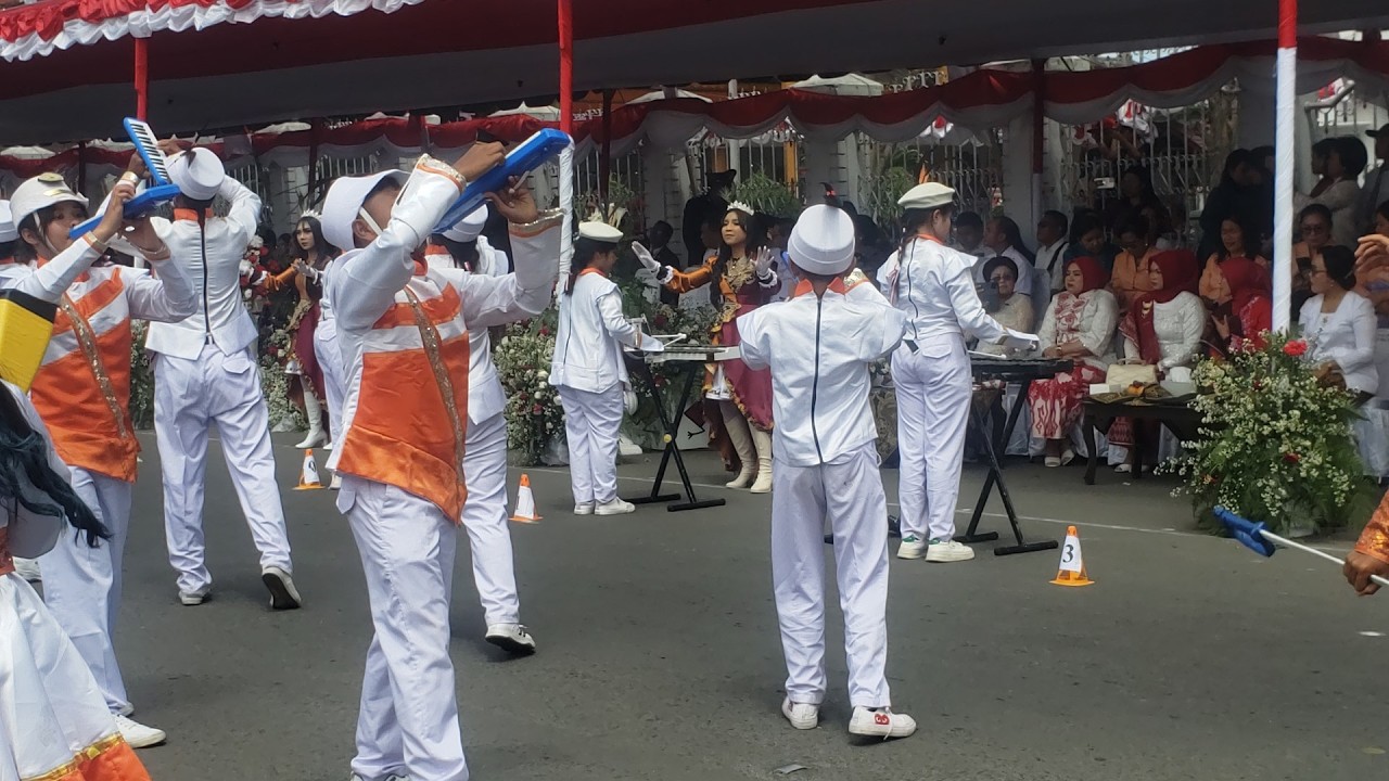 Display Drumband & Marching Band SMP Santa Maria Kabanjahe 2025 - HUT RI ke-80