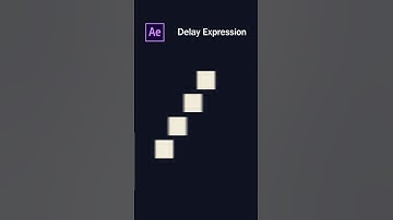 How to use Delay Expression in After Effects #shorts #adobeaftereffects