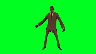 Spy dancing green screen