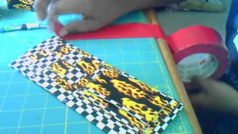 How to make a woven bifold wallet the easy way Prt 2-pockets ID