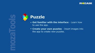 mozaBook Interactive Teaching Software - Puzzle tutorial video