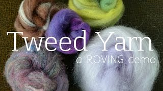 ROVING Book Trailer: How to Spin a Tweed Yarn