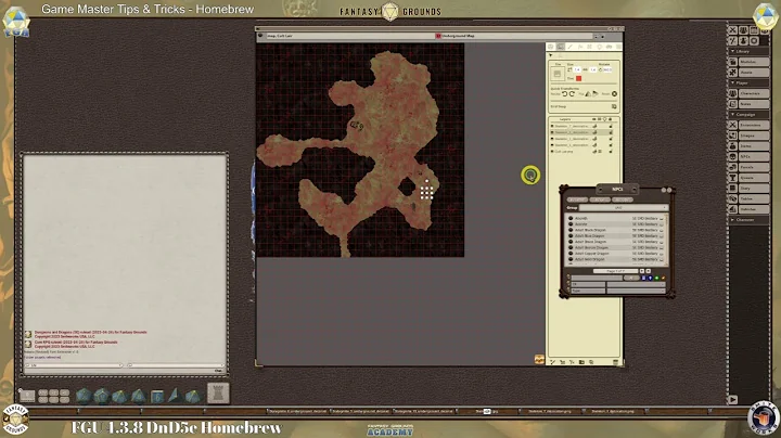 GM & Prep & Homebrew Content Tips| Core Fantasy Grounds Unity| Homebrew FGU 4.3.8