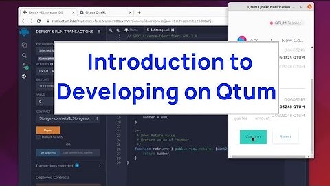 Introduction to Developing on Qtum