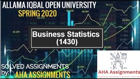 Solved Assignment 1430 (Business Statistics) SEMESTER SPRING 2020