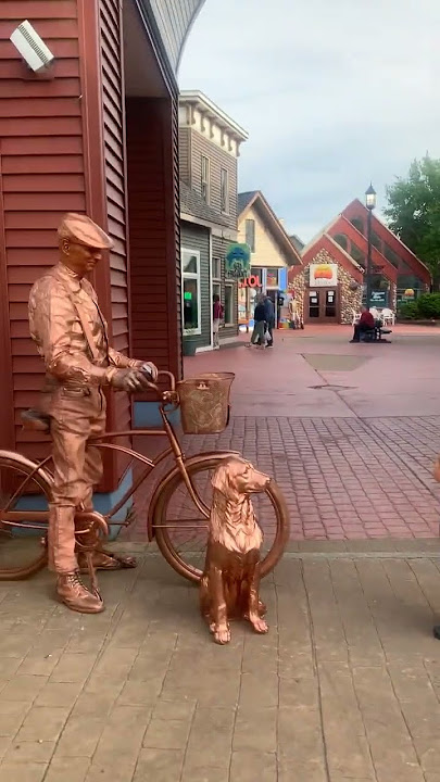 Boy Can't Stop Staring at Copper Man || ViralHog