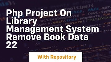 Php project on library management system remove book data 22