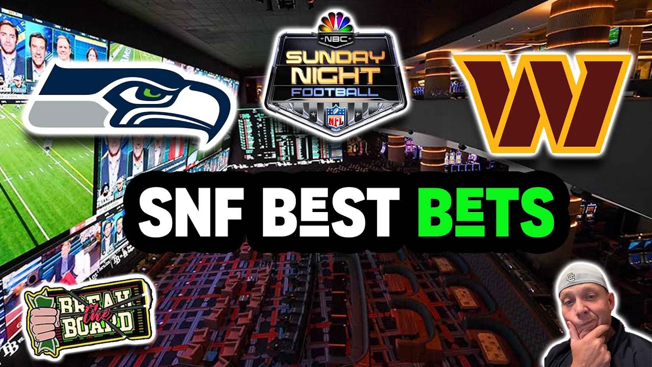 NFL Sunday Night Football Best Bets | Seahawks vs Commanders | RJ Cash Breaks the Board