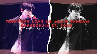 Taehyung - Love Me Again Performance At Runseokjin Ep. Tour Twixtor Clips For Edits 4K