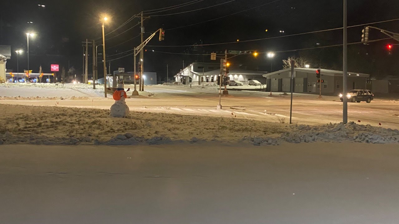 Tuesday Snow Day Winter Storm 2024 Outside View ⛈️ YouTube