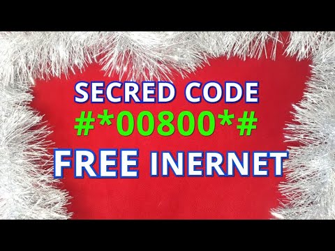 SECRET CODE #*00800*# AND YOU WILL RECEIVE THE INTERNET AS A GIFT