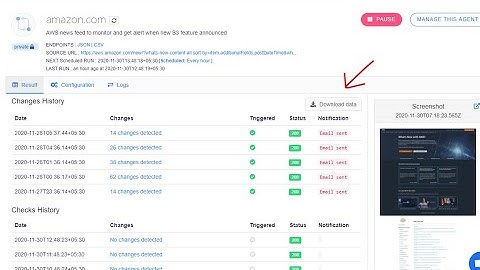 New features released in change detection agent for website change monitoring
