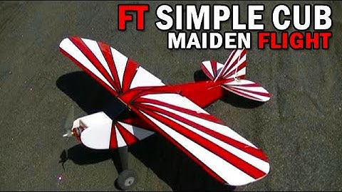 FT Simple Cub Maiden Flight | Tes Terbang Pesawat RC Simple Cub