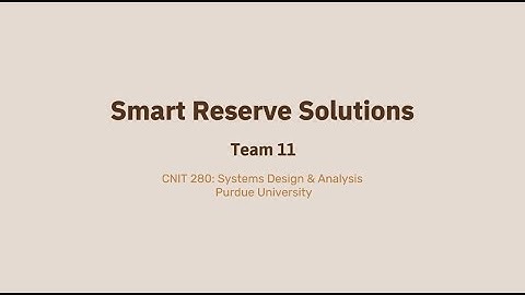 Final Prototype: CNIT 280- Purdue University