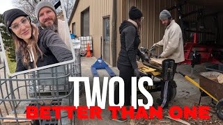 Firewood Processor Re-splits, It Must Be Done