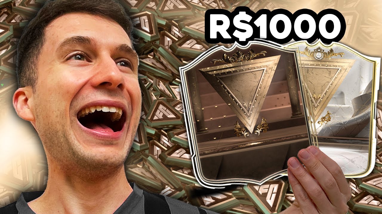 GASTEI R$1000 E ABRI OS PACKS DA LOJA ATÉ TIRAR UMA CARTA DO CENTURIONS, VALEU A PENA? EA FC 24 - UT