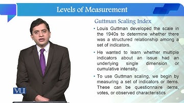 Guttman Scaling index | Quantitative Research Methodology | SOC509_Topic060