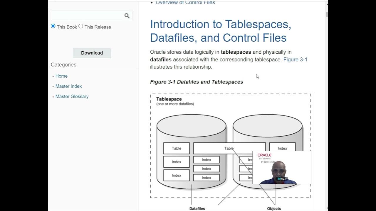 SQL Developer User Interface and Tablespaces - YouTube