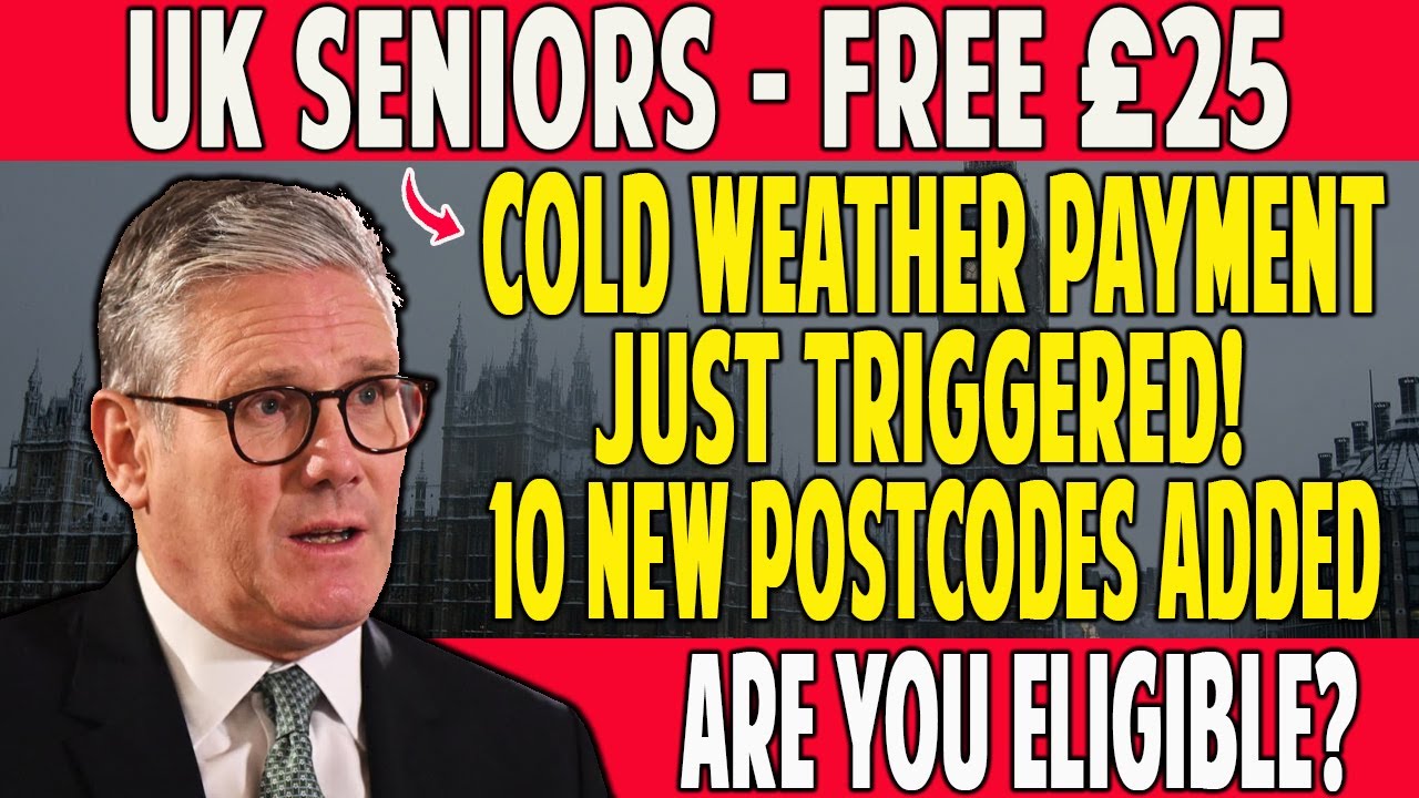 FREE £25 Cold Weather Payment Triggered 🚨 10 New UK Postcodes Added – Check If You Qualify