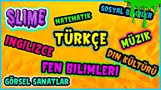 Derslerden Ne Çıkarsa Slime Challenge Okul Slaym Eğlenceli Oyun Videosu Vak Vak TV