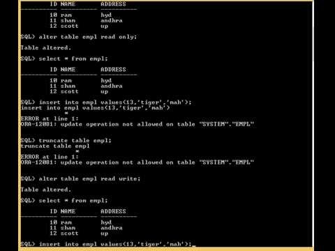 HOW TO PERFORM DML OPERATION IN ORACLE SQL.