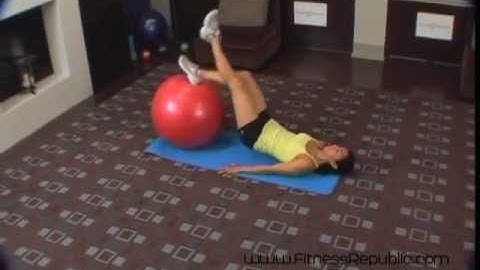 Hamstring Curl-Single Leg and Exercise Ball - Fitness Republic
