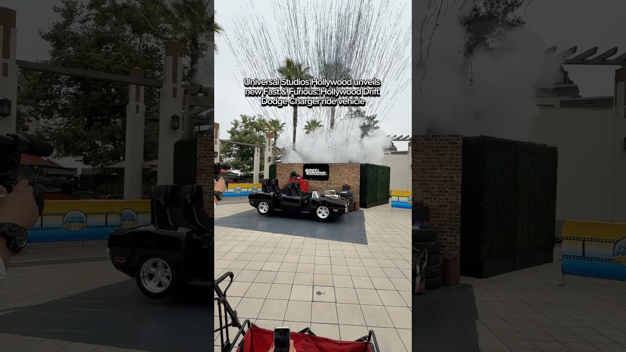 FIRST LOOK Fast & Furious: Hollywood Drift Dodge Charger ride vehicle at Universal Studios Hollywood