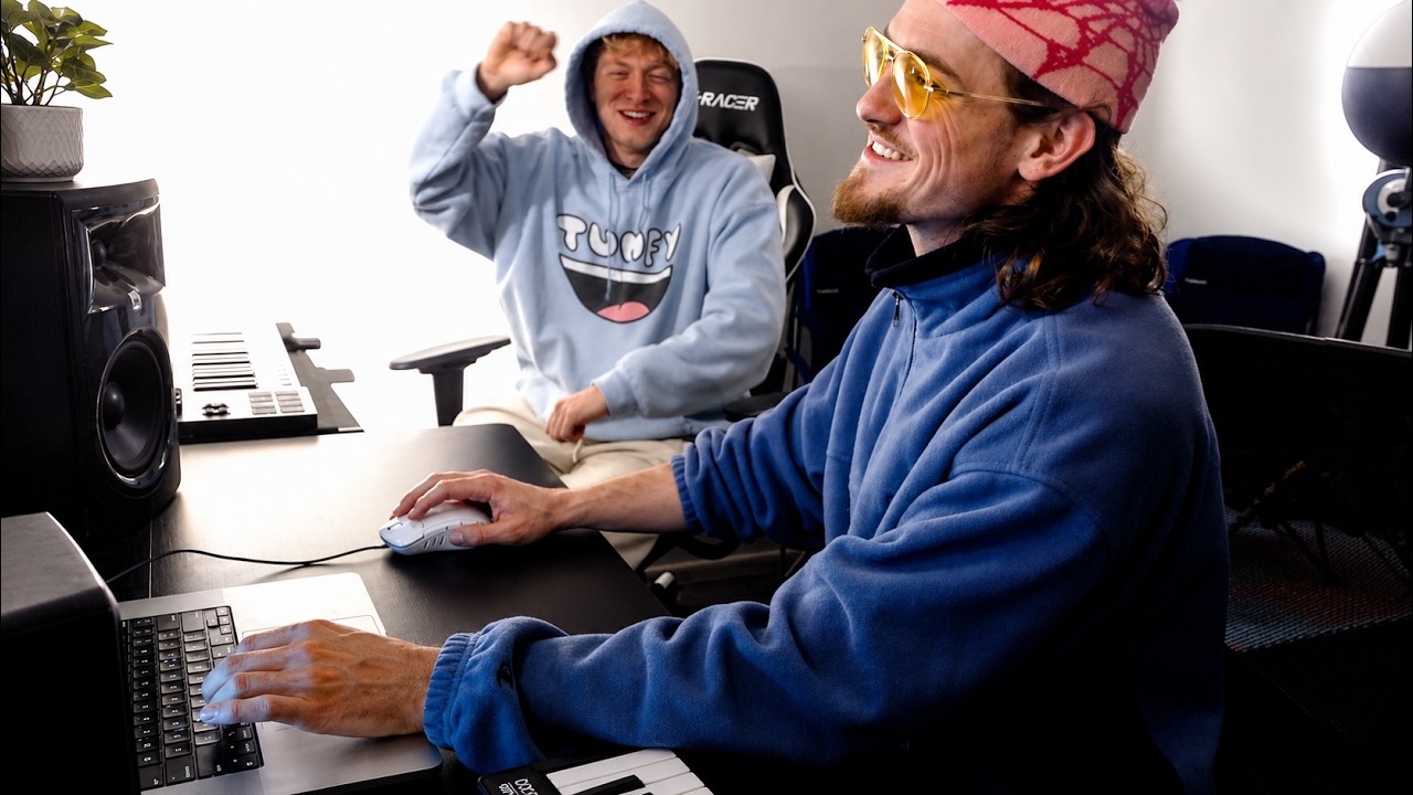 2 dudes making a beat