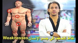 نقاط الضعف في جسم الإنسان مهم جدا لكل مقاتل - التشريح البدني / Weaknesses in the human body