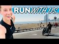 RUN WITH US ON THE BEACHES OF BARCELONA, SPAIN #dailyvlog