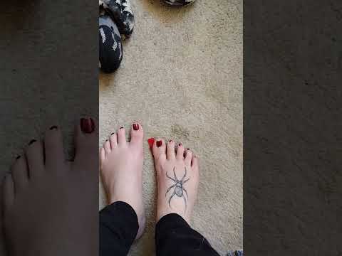 stepping on fish