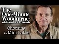 The One Minute Woodturner Choosing A Mini Lathe