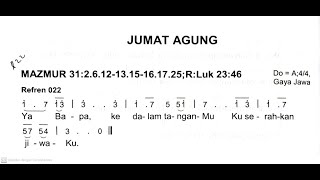 [Edisi Baru] Jumat, 18 April 2025 - JUMAT AGUNG - Mazmur Tanggapan dan BPI - Tahun C
