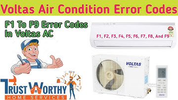 Voltas AC Error Code List || Voltas AC Error Code F1 To F9 ||