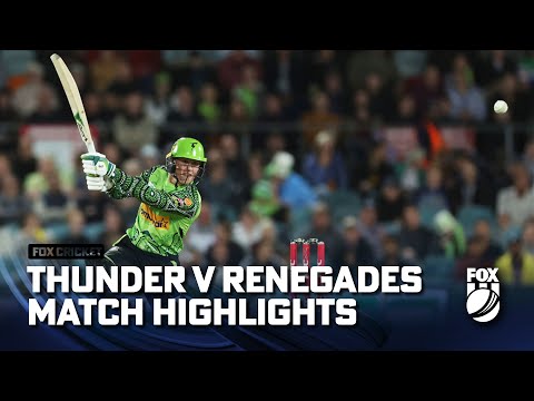 Sydney Thunder vs Melbourne Renegades - Match Highlights | Fox Cricket | 19/01/23