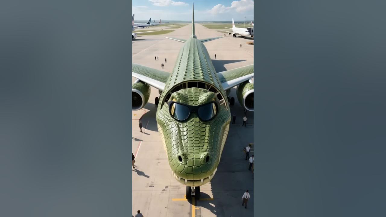 Green Crocodile Wearing Funny Glasses #airplane #aviation #aforaeriplane #uniqueairplane Green Crocodile Wearing Funny Glasses #airplane #aviation #aforaeriplane #uniqueairplane