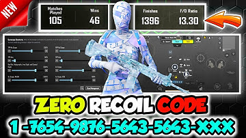 🔥BGMI 4.1 Update Sensitivity Settings 2025 🔴| Zero Recoil Sensitivity Code 😱 | Bgmi 4.1 Sensitivity🚀