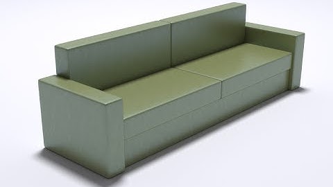 Моделирование дивана в 3DsMax