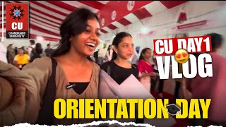 My First Day of College | Orientation Event Vlog Chandigarh University