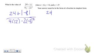 A.1 VA SOL for Algebra