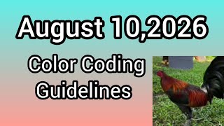 August 10,2026 Color Coding Guidelines 
