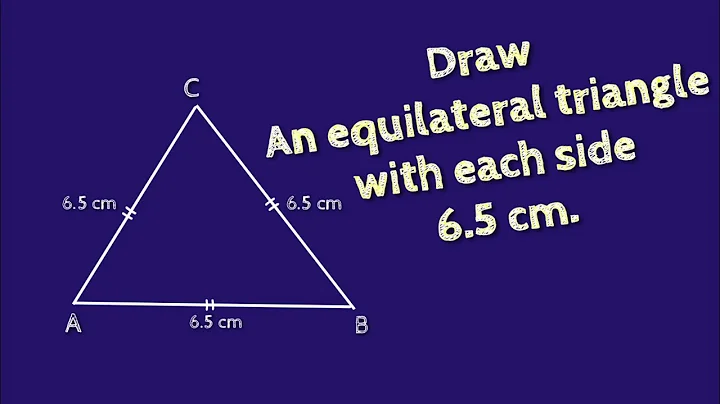 How to draw an equilateral triangle with each side 6.5 cm.shsirclasses.