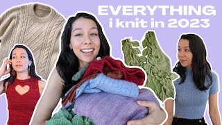 everything i knit in 2023!! | with try-ons 🧶💓