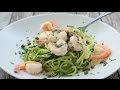 How to Make Shrimp Piccata with Spiralized Zucchini Noodles